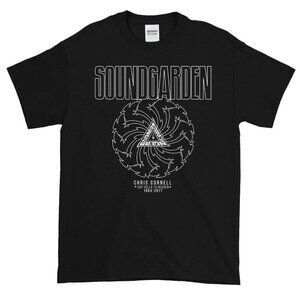Soundgarden Black Blade Motor Finger Graphic Band T-Shirt Vintage Rock Tee 90